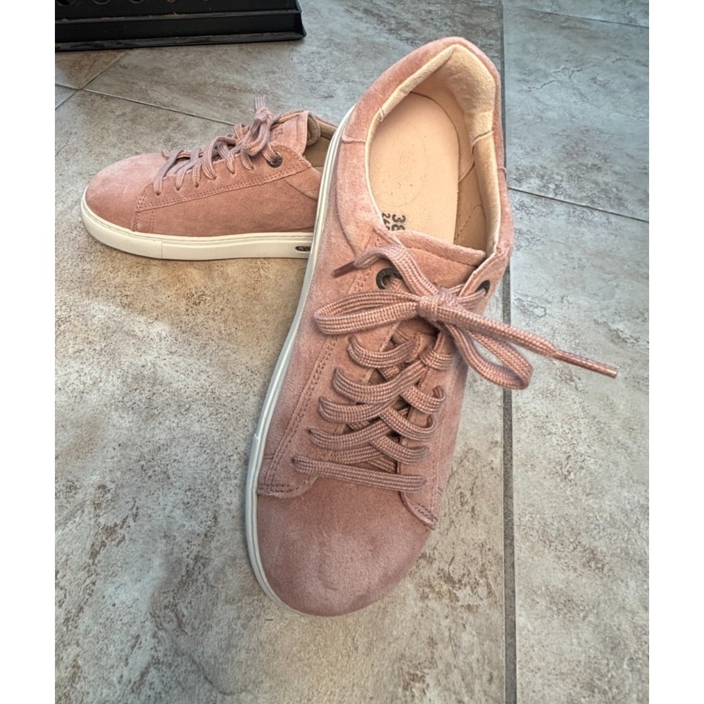 Birkenstock Women's Bend Low Suede Sneakers Lt Rose 38 US 7-7.5 Excellent!